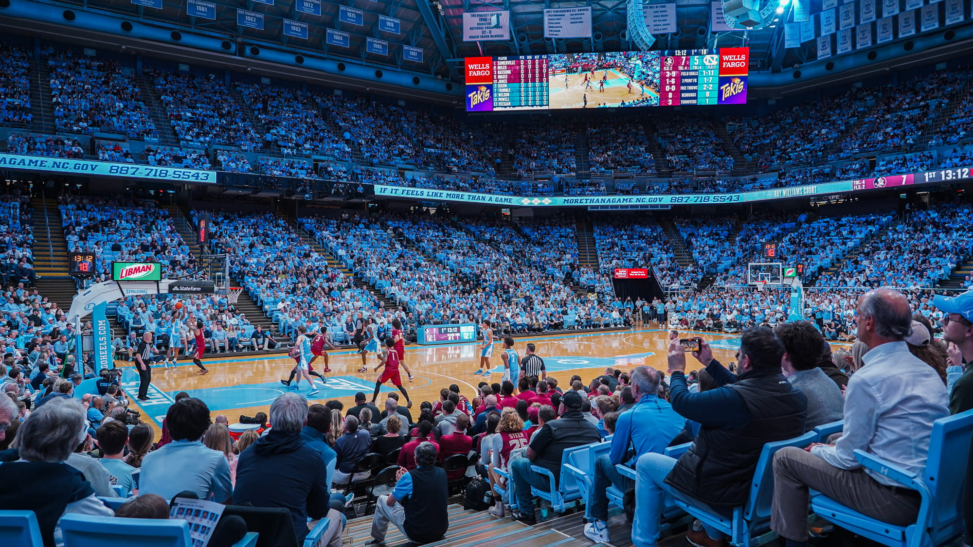 Carolina vs. Florida State in the Smith Center, December 30, 2025